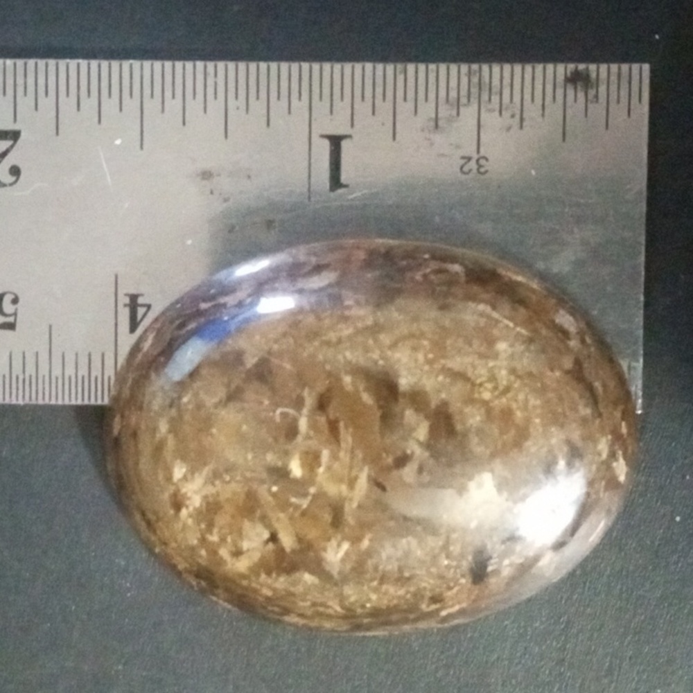 Shimmering Bronzite Cabochon